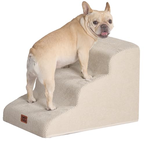EHEYCIGA Curved Dog Stairs Ramp for Small Dogs 15.7