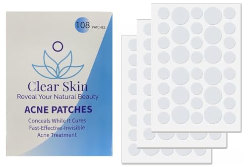 ACNE-EZ Clear Skin Acne Patches, Fast Acting, Quick and Effective (2 Sizes