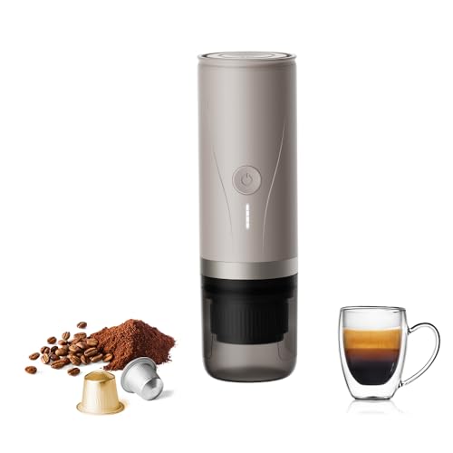 Portable Espresso Maker,Self-Heating Electric Mini Coffee Machine