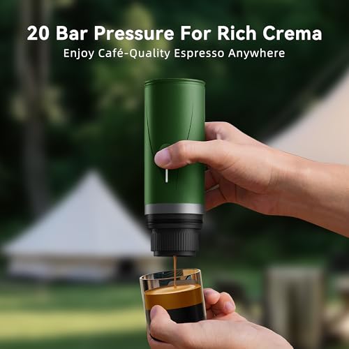 Portable Espresso Maker,Self-Heating Electric Mini Coffee Machine