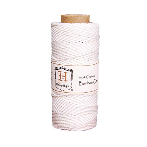 Bamboo Cord Spool 20lb 205'-White