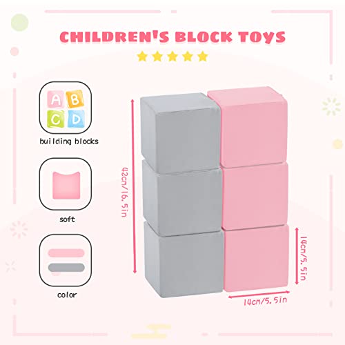 TRENDBOX 6 Pcs Toddler Foam Blocks