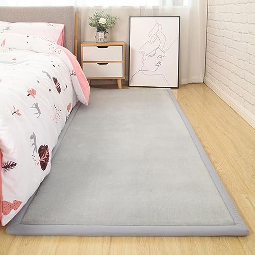 Dmkjdzsw Play Crawling mat for Nursery Baby, Extra Soft Activity Floor Mat for Kids Playroom Bedroom-grey