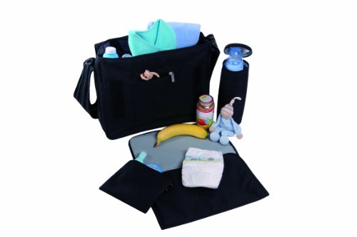 Lassig Casual Messenger Diaper Bag Blossy Navy