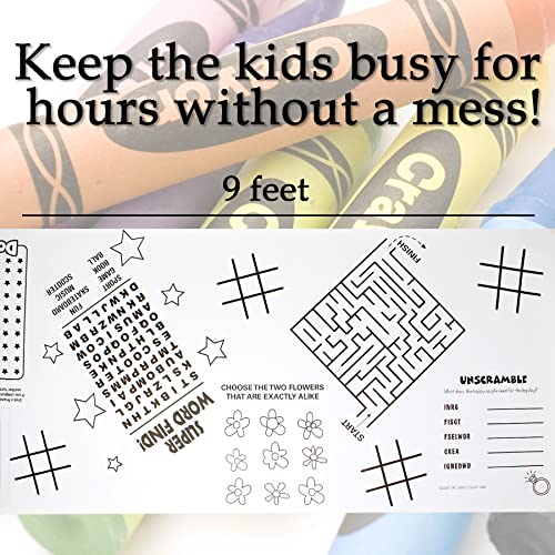 Kids Coloring Games Table Runner