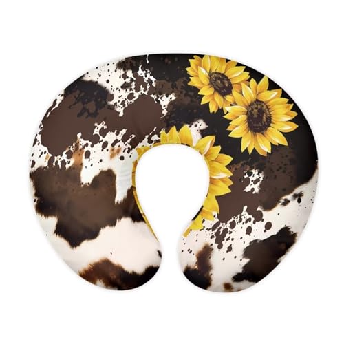 ZWPINITUP Brown Cow Sunflower Baby Mom Nursing Pillow Cover Breastfeeding Pillow Cover Print Cute and Safety 1 Pack and 2 Pack Girls Boys Essentials