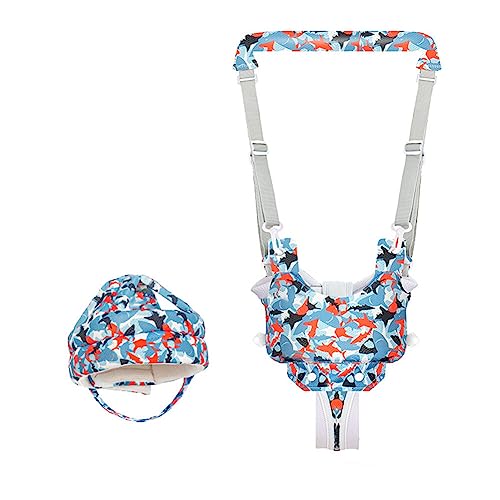 Baby Walking Harness and Toddler Walking Helmet Set