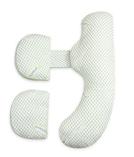 Oternal Pregnancy Pillow for Pregnant Women, Soft Pregnancy Body Pillow,Support for Back, HIPS, Legs, Maternity Pillow with Detachable and Adjustable Pillow Cover (Green)