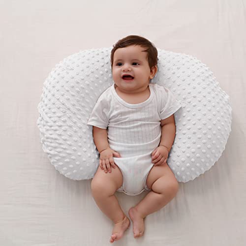 Nursing Pillow Cover, Breastfeeding Pillow Slipcover Snugly Fits for Nursing Pillow for Baby Boys and Girls, Premium Quality Microfiber, Ultra Soft Comfortable (Cloud Dancer)
