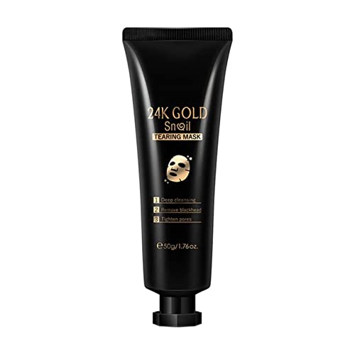 HMDABD Doll Face Skin Care Gold Foil Tear Off 50ml Hydrating Moisturizing Fine Pores Gold Foil Tear Off 50ml Hydrating Moisturizing Fine Pores50ml Facial Kits(Black