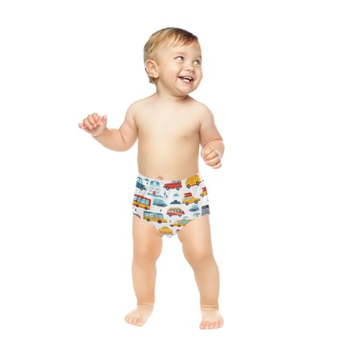Toddler Training Pants, House Car Bus Cotton Potty Training Underwear for Baby Boy Girl 3-Pack