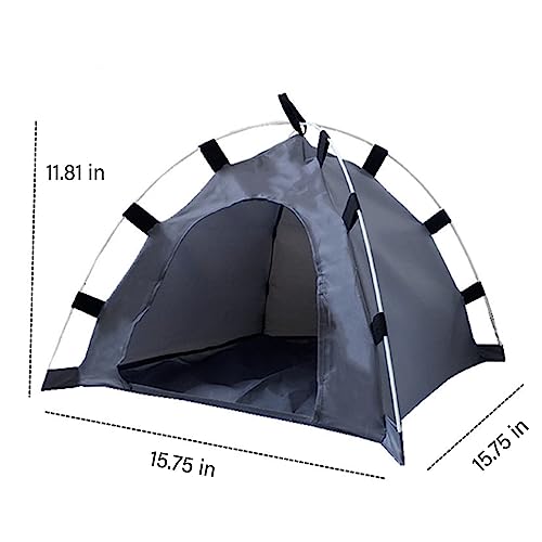 Portable Cat Houses for Indoor Outdoor Cat Tent for Cats and Small Dogs, Cat Bed Cave Cage, Foldable Cat Houses & Condos, Weatherproof Outdoor Cat Shelter for Feral Cat (Dark Gray)