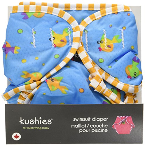 Kushies Swim Diaper, Goldfish Print, Large