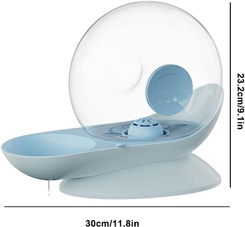 TISTIK Cat Water Fountain w/Snail Design 2.8L Automatic Cat Water Dispenser Multiple Filters Pet Fountain Water Bowl for Cats Dogs