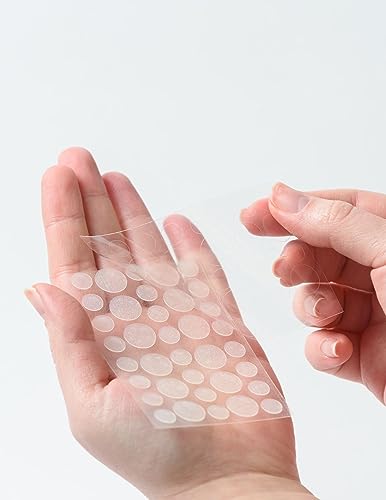 Hydrocolloid Acne Pimple Patch for Covering white heads and Blemishes, Clear Stickers for Face. Vegan-friendly and Not Tested on Animals (36 Count)