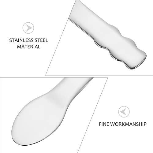 Stainless Steel Spoon Facial Mask Spoon Beauty Spatula face mask Scoop face mask applicator Metal Makeup Spatula Facial Masks Spoon Cream applicator Miss Frosted Ketchup