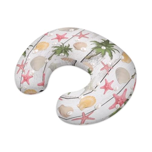 Kathyboom Starfish Nursing Pillow Cover for Newborn Infant, Ultra Soft and Breathable Breastfeeding Bottle Feeding Pillow Covers Stretchy Covers Fit for Most Nursing Pillows