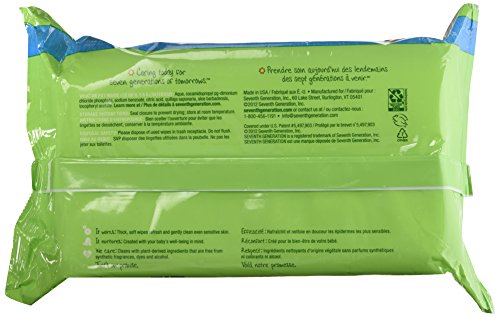 Seventh Generation Free and Clear Wipes Unscented