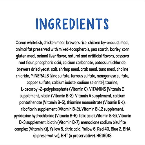 Party Mix Cat Treats HUGE Variety Pack - Seven Flavors: Whitefish, Turkey & Gravy, Cheddar, Turkey & Bacon, Chicken, Lobster & Shrimp and More! + Pet Paws Notepad (6oz Each