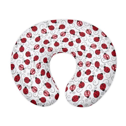 Forchrinse Red Ladybug Nursing Pillow Slipcover Covers Soft Comfortable Pillowcase for Nursing Pillow Stretchy Replaceable Feeding Pillow Slipcover Washable
