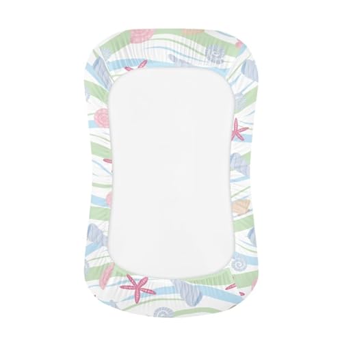 Kathyboom Starfish Seashell Baby Lounger Covers for Newborn Baby Boys and Girls Comfortable Baby Nest Pillow Covers Machine Washable