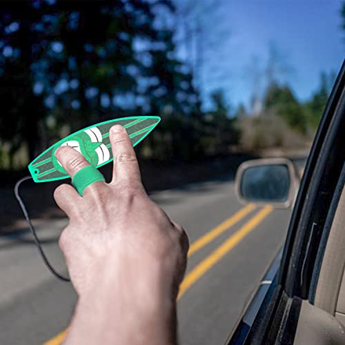 Juni QUTE Finger Surfboard-Mini Surfboard for Kids and Surfers with Eye-catching Graphic Design and Receive Bag (3 PCS,Red/Green/Blue)