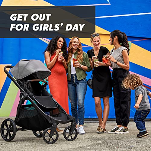 Baby Jogger City Select 2 Single-to-Double Modular Stroller Eco Collection Harbor & Tencel Grey