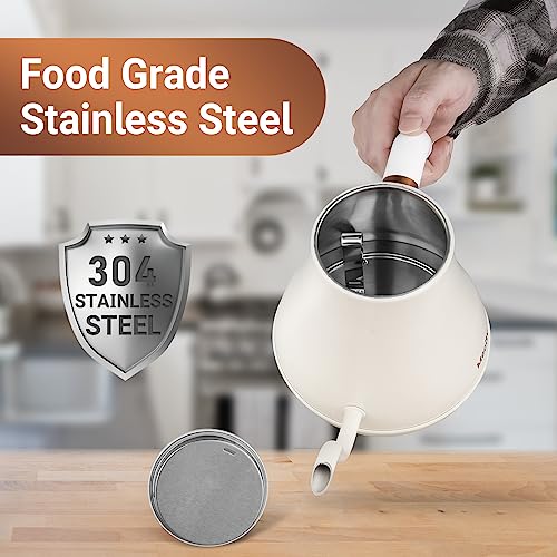 Mecity Electric Kettle Stainless Steel Gooseneck Water Kettle Water Boiler for Pour Over Coffee Fast Heating, Auto Shut Off