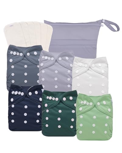 babygoal Cloth Diapers Pack of 13, Baby Reusable Washable Pocket Nappy