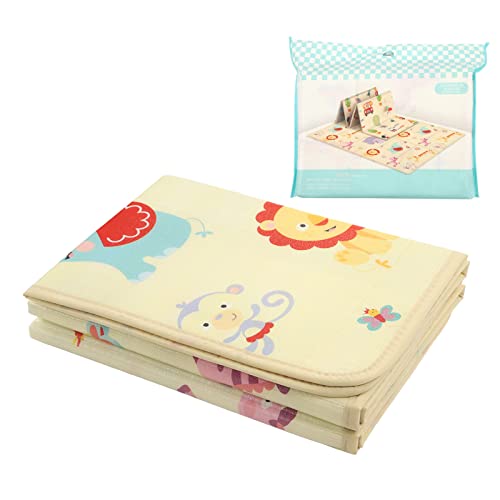 Foldable Baby Play Mat, Waterproof Odorless Extra Large Activity Playmats Floor Mat for Toddler Infant Crawling