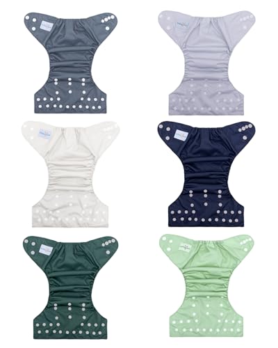 babygoal Cloth Diapers Pack of 13, Baby Reusable Washable Pocket Nappy