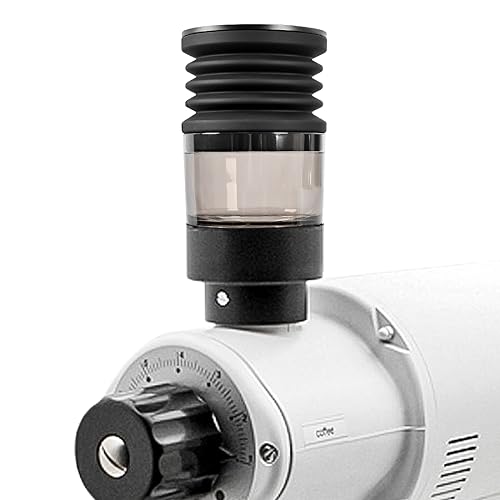 CAFEMASY Clear Single Dose Hopper and Silicone Bellow Compatible with Mahlkonig EK43 Coffee Grinder Cleaning Tool