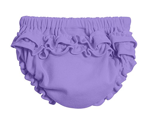 Made in USA Baby Girls Ruffled Diaper Covers Bloomers Soft Cotton Fashionable Cute SPD sensory Sensity Clothing Medium Purple