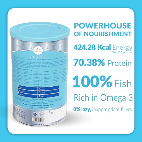 Pawfect Treats Freeze Dried Cat Treats - Fish Treats for Cats | Provides Omega3 | Supports Eye Health & Digestion | Maintains Joint Health | Grain-Free (1.7oz)