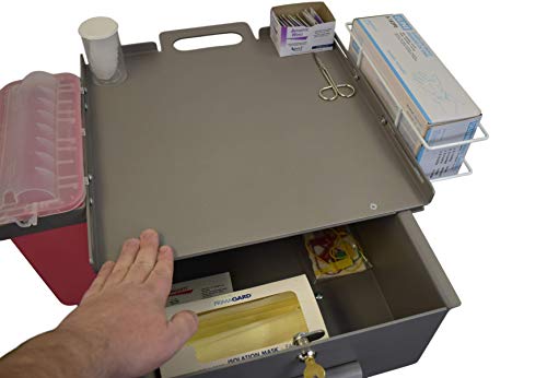 Omnimed American Made Mobile Phlebotomy Cart with Large Storage Drawer (ThumbLatch Lock) (350340_PCART)
