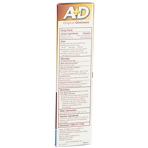A&D Diaper Rash Ointment Skin Protectant Original