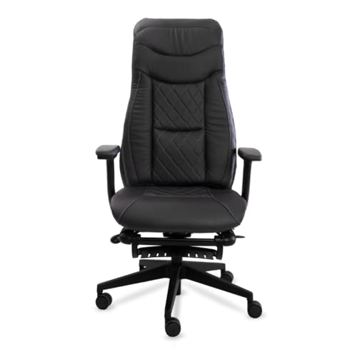 Chill Chair – Deep Tissue Massage Office Chair – Elegant and Timeless Black Office Chair – Reclining Office Chairs to Boost Comfort & Productivity