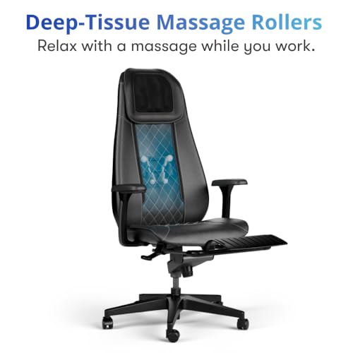 Chill Chair – Deep Tissue Massage Office Chair – Elegant and Timeless Black Office Chair – Reclining Office Chairs to Boost Comfort & Productivity