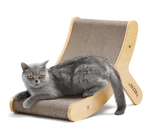 Hepper Hi-Lo Cardboard Cat Scratcher with Real Wood & Metal Frame