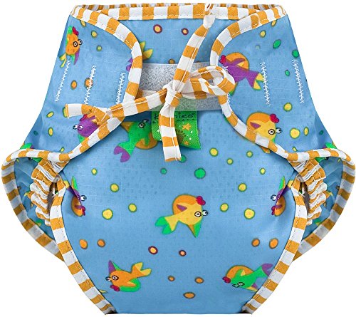 Kushies Swim Diaper, Goldfish Print, Large