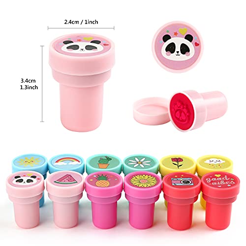 Assorted Stamps for Kids 26Pcs Self-Inking Stamps for Easter Egg Halloween Christmas Stuffers, Birthday Party Favor for Kids, Teacher Stamps