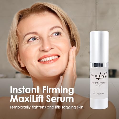 BioLogic Solutions MaxiLift Serum, Instant Face Lift Cream, Skin Serum for Face & Instant Eye Lift, Smooth & Firm Loose Sagging Skin, Fine Lines & Wrinkles Within 2 Minutes