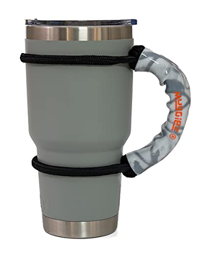 MugGiez Universal Drink Handle, Silver Streak - Silver Marble, The Original Cup Handle, Premium Quality, Tough, Cups, Mugs, Bottles, Cans, Tumblers