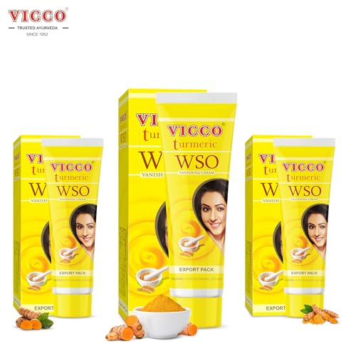 Vicco Turmeric WSO Face Moisturizer Cream 70 Year Legacy of Ayurveda, Hydrating with Natural Turmeric for Clear, Radiant Skin, Vegan