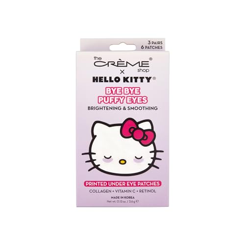 The Crème Shop Hello Kitty Bye Bye Puffy Eyes Under Eye Patches, Korean Eye Mask