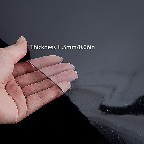 Plastic Carpet Protector, Rectangle Clear Hardwood Floor Mat for Office Chair, Glass Desk, Non-Slip Transparent Protection Mat