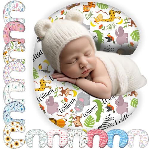Personalized Nursing Pillow Cover with Name Custom Removable Cover for Breastfeeding Pillows