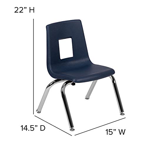 BizChair Navy Student Stack School Chair