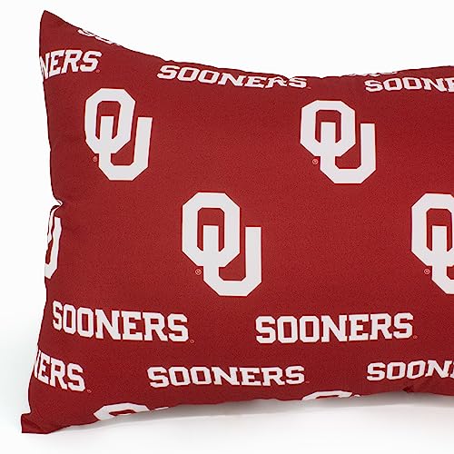 College Covers Everything Comfy Oklahoma Sooners Pillowcase, Body Pillow