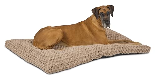 MidWest Homes for Pets Plush Ombre Swirl Dog Bed; Mocha 53.15L x 34.84W x 3.94H -Inches for Giant Breeds